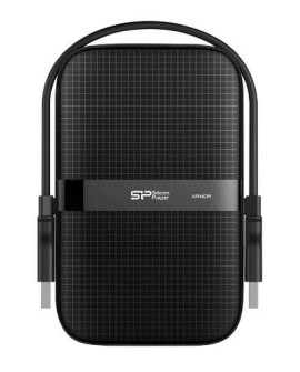 Dysk zewnętrzny HDD Silicon Power Armor A60 (2TB 2.5" USB 3.2 5400 obr/min Black SP020TBPHDA60S3A)