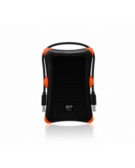 Dysk zewnętrzny HDD Silicon Power Armor A30 (2TB 2.5" USB 3.2 5400 obr/min Orange-Black SP020TBPHDA30S3K)