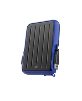 Dysk zewnętrzny HDD Silicon Power Armor A66 (4TB 2,5" USB 3.2 Blue SP040TBPHD66LS3B)