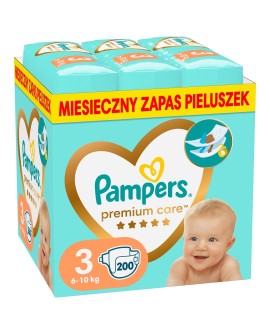 Pampers Pieluchy Premium Monthly Box S3 200