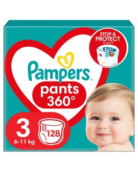 PAMPERS Pieluchomajtki MB Rozm 3, 6-11kg, 128szt