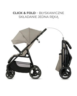 Kinderkraft wózek spacerowy TRIG 3 STONE BEIGE (WYPRZEDAŻ)