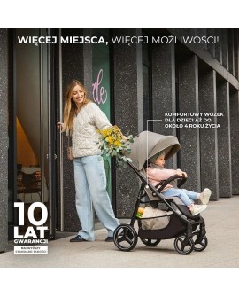 Kinderkraft wózek spacerowy TRIG 3 STONE BEIGE (WYPRZEDAŻ)