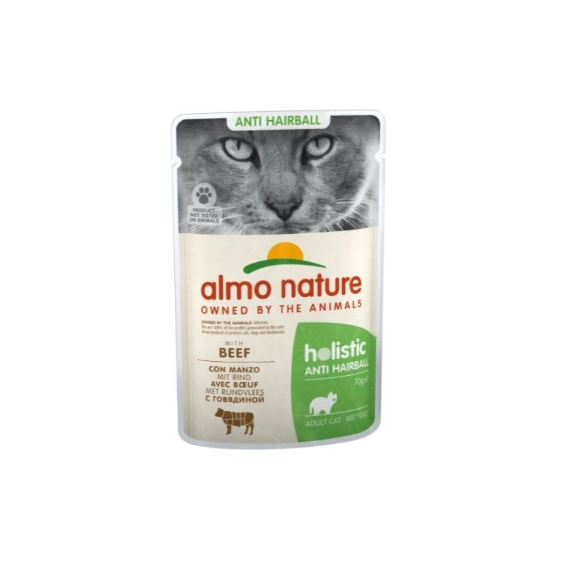 ALMO NATURE Functional Hairball z wołowiną - mokra karma dla kotów- 70g