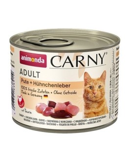ANIMONDA Cat Carny Adult Indyk z wątróbką kurczaka - mokra karma dla kota - 200 g