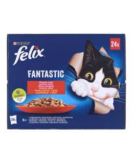 PURINA Felix Fantastic: wiejskie smaki - karma dla kota - 24 x 85g