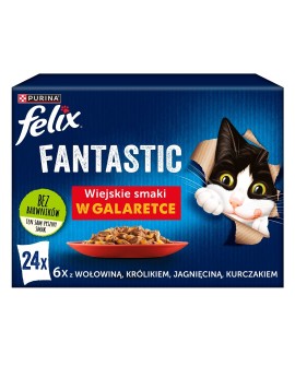 PURINA Felix Fantastic: wiejskie smaki - karma dla kota - 24 x 85g