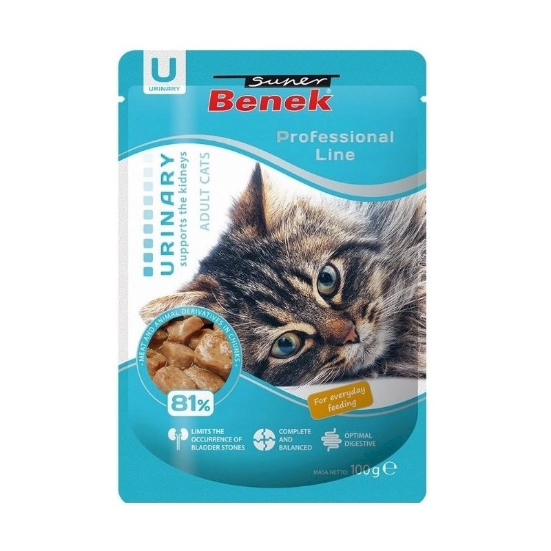 SUPER BENEK Urinary - mokra karma dla kota - 100 g