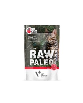 VetExpert Raw Paleo kitten - Wołowina saszetka 100g