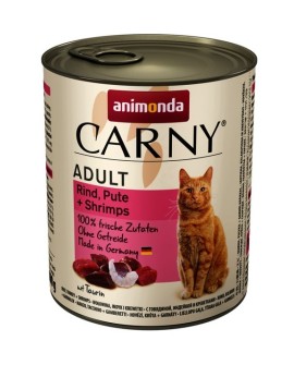 ANIMONDA Carny Adult wołowina, indyk i krewetki - mokra karma dla kota - 800g