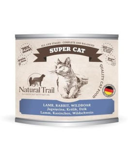 NATURAL TRAIL Cat Super Lamb,Rabbit,Wildboar 200g
