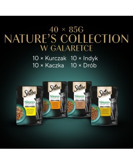 SHEBA Nature's Collection drobiowe smaki w galarecie- Drób - Adult- Mokra karma dla kota- 40x85