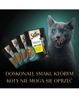 SHEBA Nature's Collection drobiowe smaki w galarecie- Drób - Adult- Mokra karma dla kota- 40x85