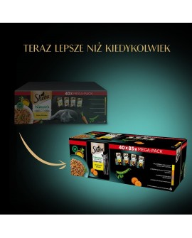 SHEBA Nature's Collection drobiowe smaki w galarecie- Drób - Adult- Mokra karma dla kota- 40x85