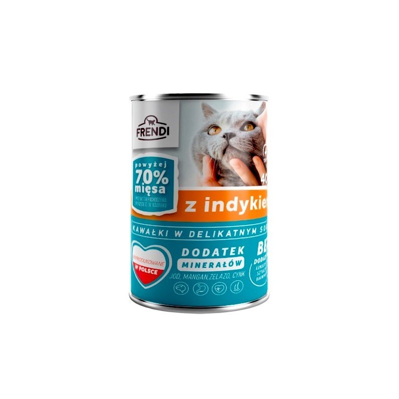Frendi puszka dla kota z indykiem w sosie 400 g