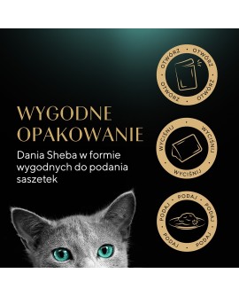 SHEBA Delicacy in Jelly Smaki Drobiowe - mokra karma dla kota - saszetka - 12x85 g