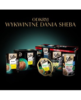 SHEBA Delicacy in Jelly Smaki Drobiowe - mokra karma dla kota - saszetka - 12x85 g