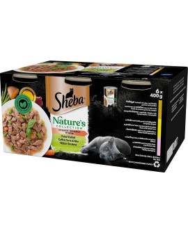 SHEBA wybór smaków w sosie - mokra karma dla kota - 6x400 g