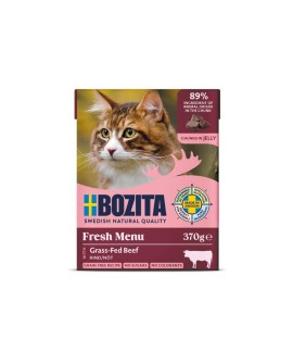 BOZITA Mięsne kawałki z wołowiną w galaretce 370g