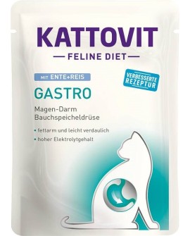 KATTOVIT GASTRO Kaczka z ryżem 85g dla kota