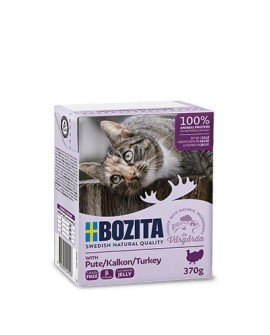 BOZITA Mięsne kawałki z indykiem w galaretce 370g