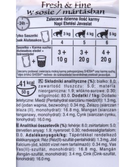 SHEBA Mini rybne dania w sosie - mokra karma dla kota - 6x50 g