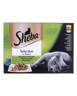 SHEBA Selection in Sauce Mix Smaków w sosie - mokra karma dla kota - 12x85 g