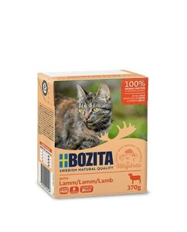 BOZITA Mięsne kawałki z jagnięciną w galaretce 370g