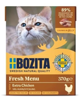 BOZITA Mięsne kawałki z kurczakiem w galaretce 370g