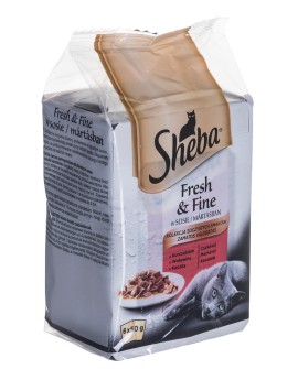 SHEBA Fresh & Fine mięsne dania w sosie - mokra karma dla kota - 6x50 g