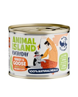 ANIMAL ISLAND Indyk i gęś - Karma mokra dla kotów - 200g