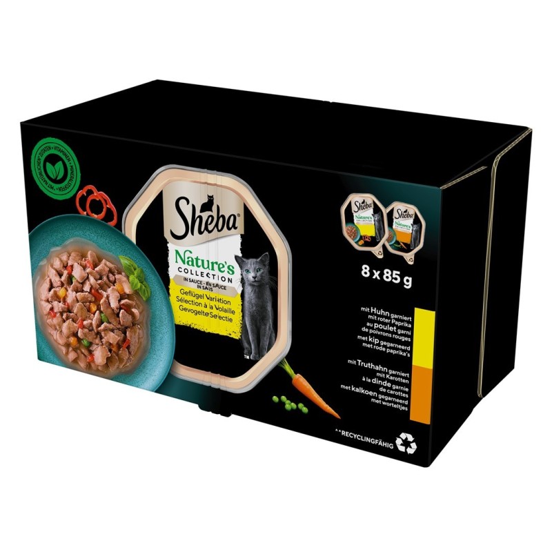 SHEBA Nature's Collection Drobiowe Smaki 8x85g