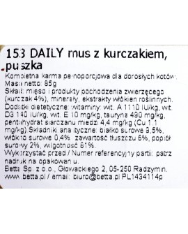 ALMO NATURE Daily Menu Mus z kurczakiem - mokra karma dla kota - puszka 85 g