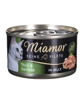 MIAMOR Feine Filets - filety mięsne smak: tuńczyk z warzywami 100g