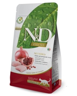 FARMINA N&D Prime Chicken & Pomegranate Adult Neutered - sucha karma dla kota - 5 kg