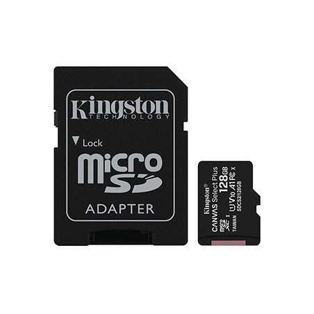 Kingston karta Canvas Select Plus, 128GB, micro SDXC, SDCS2/128GB, UHS-I U1 (Class 10), z adapterm, A1