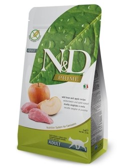 FARMINA N&D Prime Boar & Apple Adult - sucha karma dla kota - 5kg