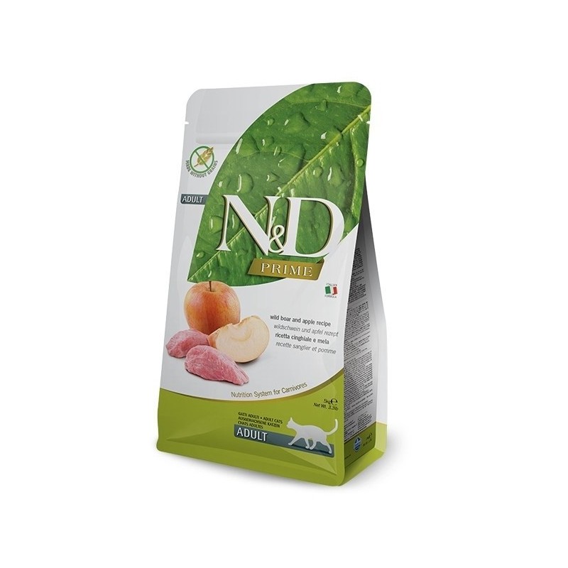 FARMINA N&D Prime Boar & Apple Adult - sucha karma dla kota - 5kg