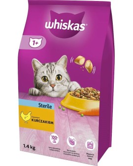 WHISKAS Sterile z kurczakiem - sucha karma dla kotów - 1,4 kg