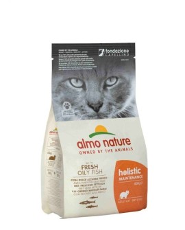 Almo Nature Holistic Adult z rybą oleistą - sucha karma holistyczna dla kota - 400 g