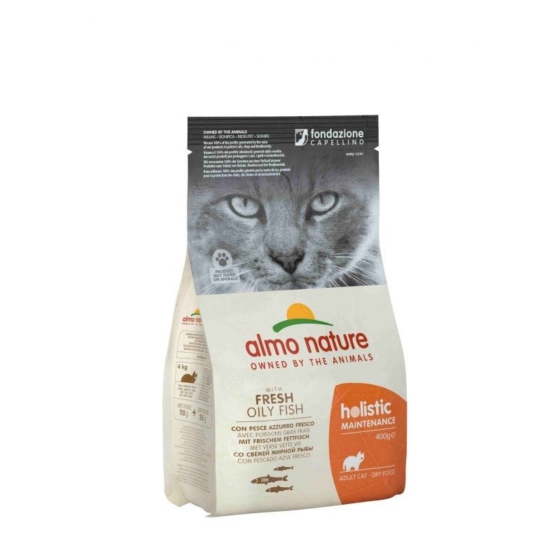 Almo Nature Holistic Adult z rybą oleistą - sucha karma holistyczna dla kota - 400 g