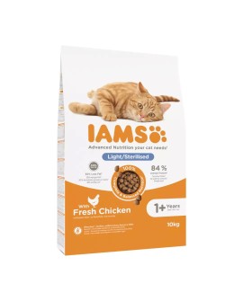 IAMS Vitality Sterilised - sucha karma dla kota - 10 kg