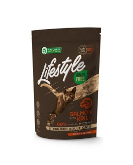 Nature's Protection Lifestyle Grain Free Łosoś with krill Sterilised Adult Cat 400g
