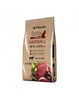 FITMIN Cat Purity Hairball - sucha karma dla kota - 1,5kg
