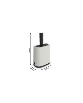 Rotho Łopatka z podstawką +worki 16x8cm white