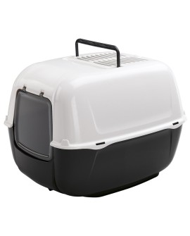 FERPLAST TOILET HOME PRIMA BLACK PLT - kuweta 39,5x52,5x38h cm