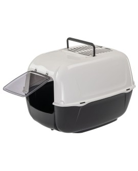 FERPLAST TOILET HOME PRIMA BLACK PLT - kuweta 39,5x52,5x38h cm