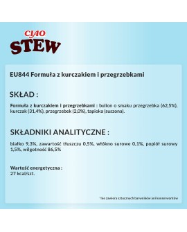 INABA CIAO Potrawka z kurczaka z przegrzebkami - przysmak dla kotów -40g