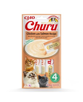 INABA Churu Kurczak z łososiem - przysmak dla kota - 4x14 g