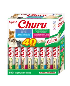 INABA CAT CHURU VARIETIES tuńczyk - przysmak dla kota 40x14 g